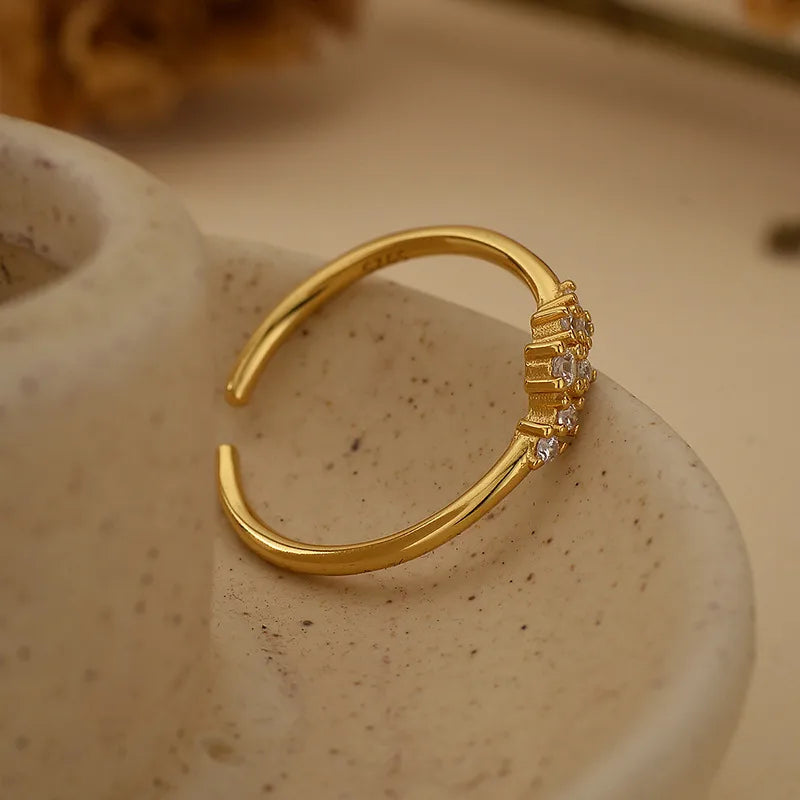 925 Sterling Geometric Open rings