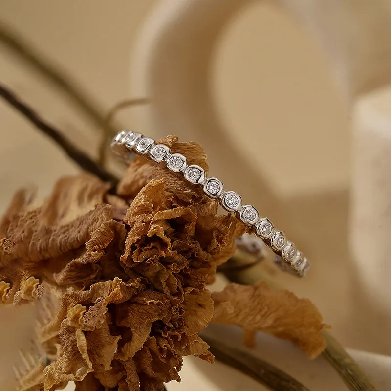 925 Sterling Silver Geometric open Rings