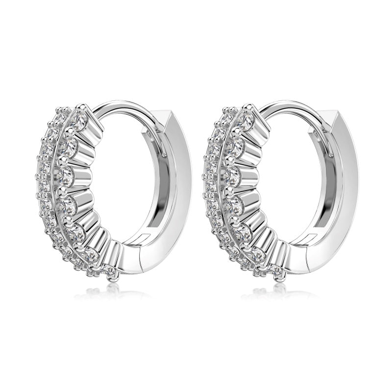 Modern S925 huggie earrings