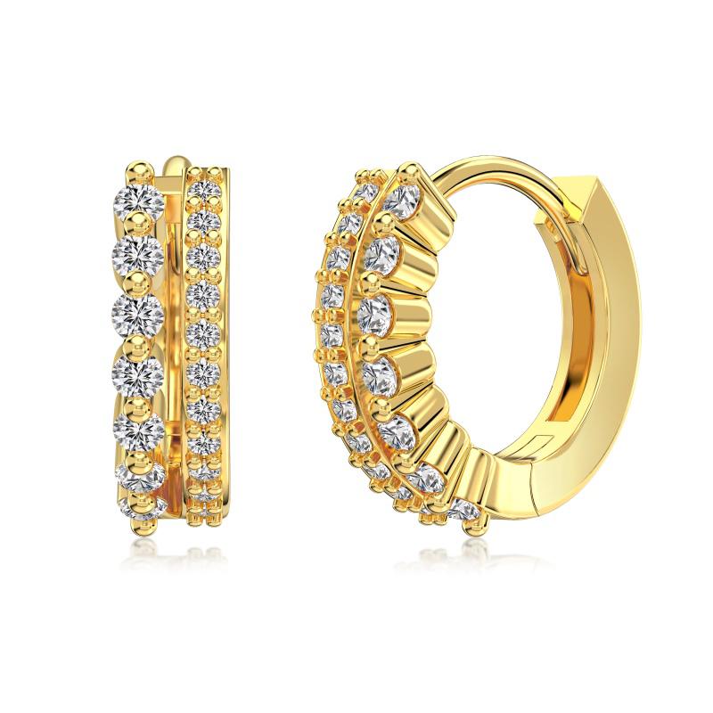 Modern S925 huggie earrings
