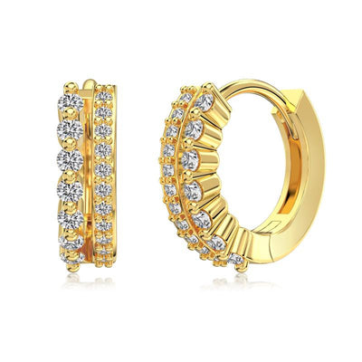 Modern S925 huggie earrings