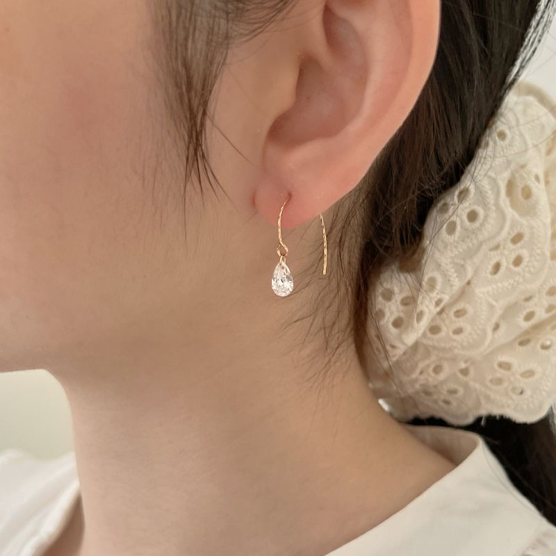 Mini drop Pendant Earrings